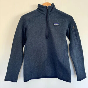 Patagonia Better Sweater 1/4 zip fleece in navy blue Size: XS